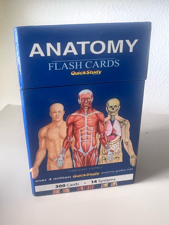 Other - Anatomy Flash Cards QuickStudy - Blue